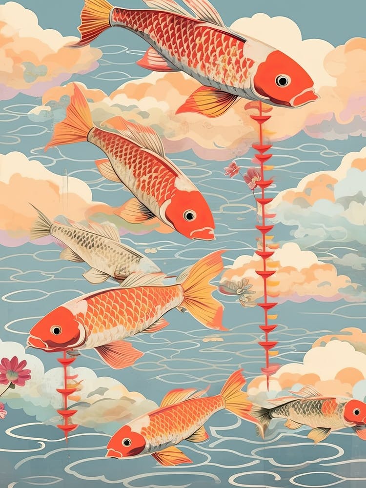 Carp Streamers Japanese Kitsch 2