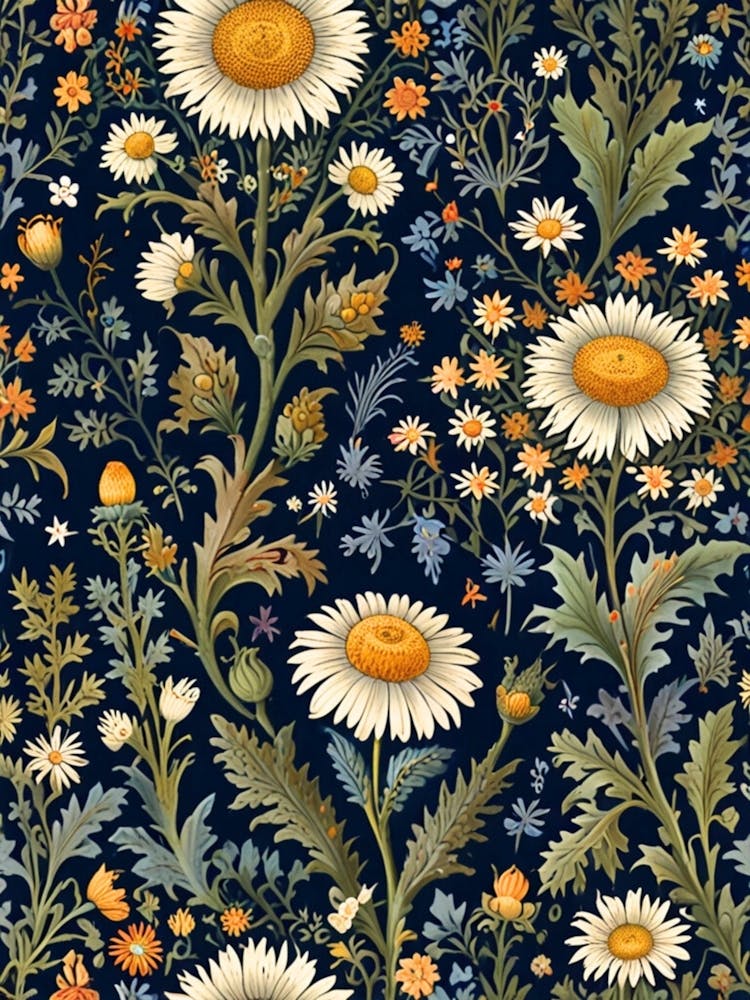William Morris Daisies 4