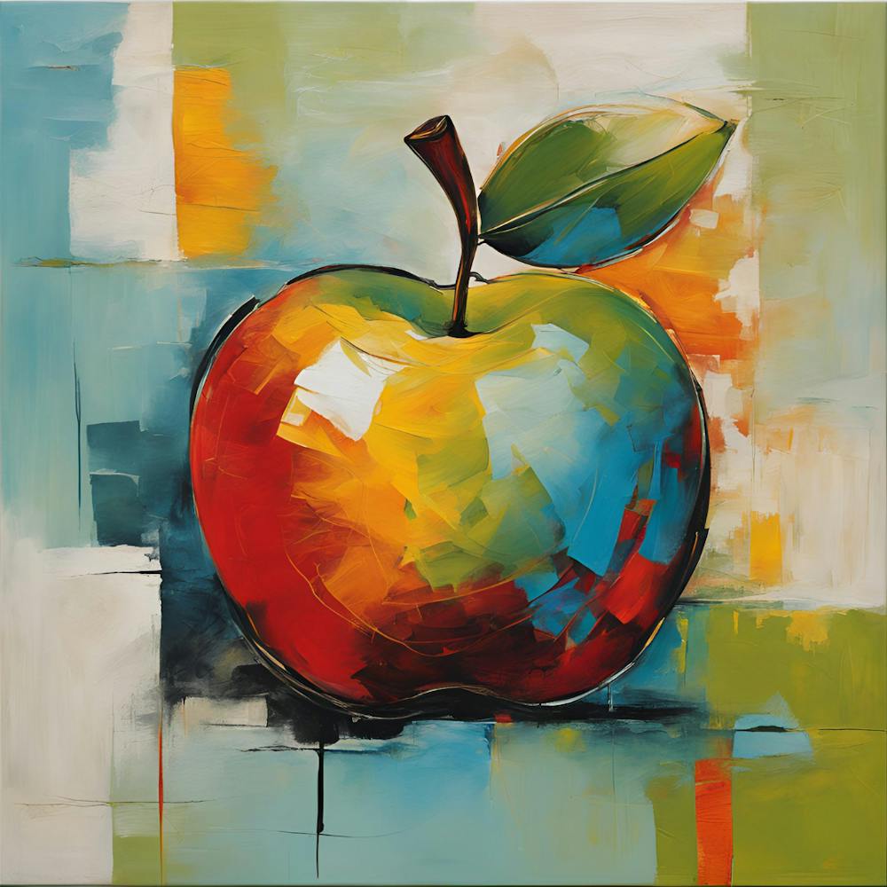 Vibrant Abstract Apple