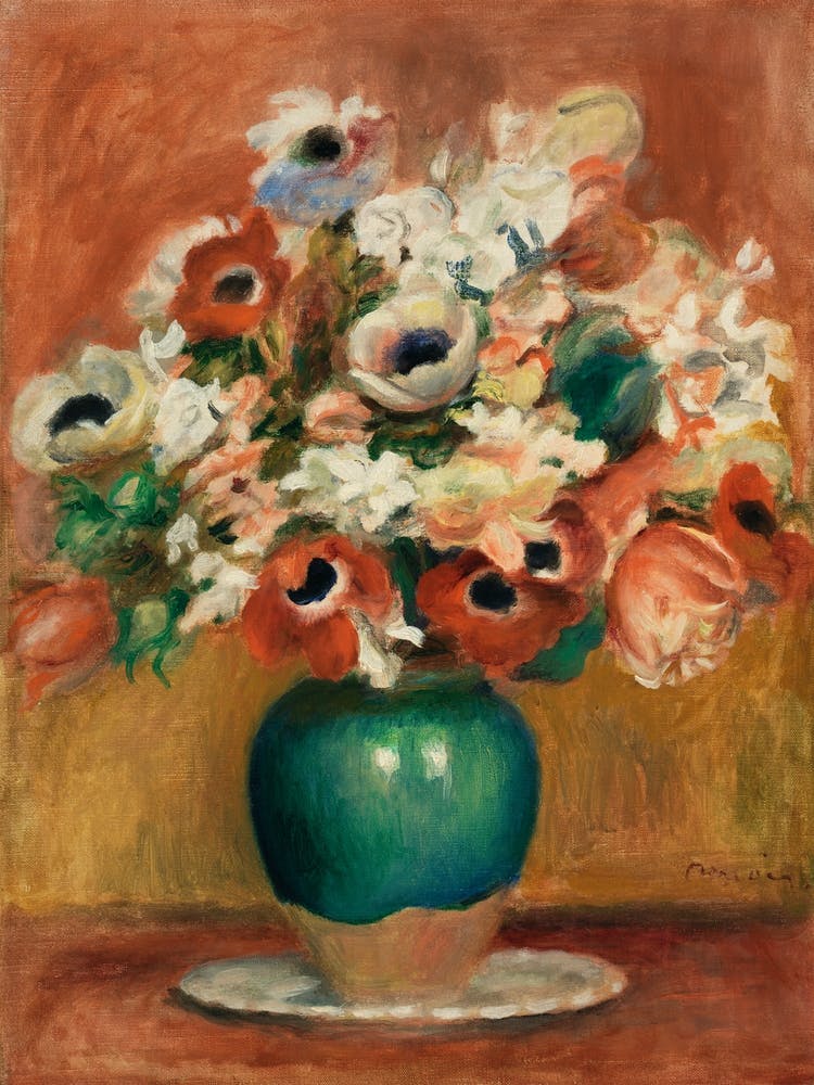Flowers, Pierre Auguste Renoir