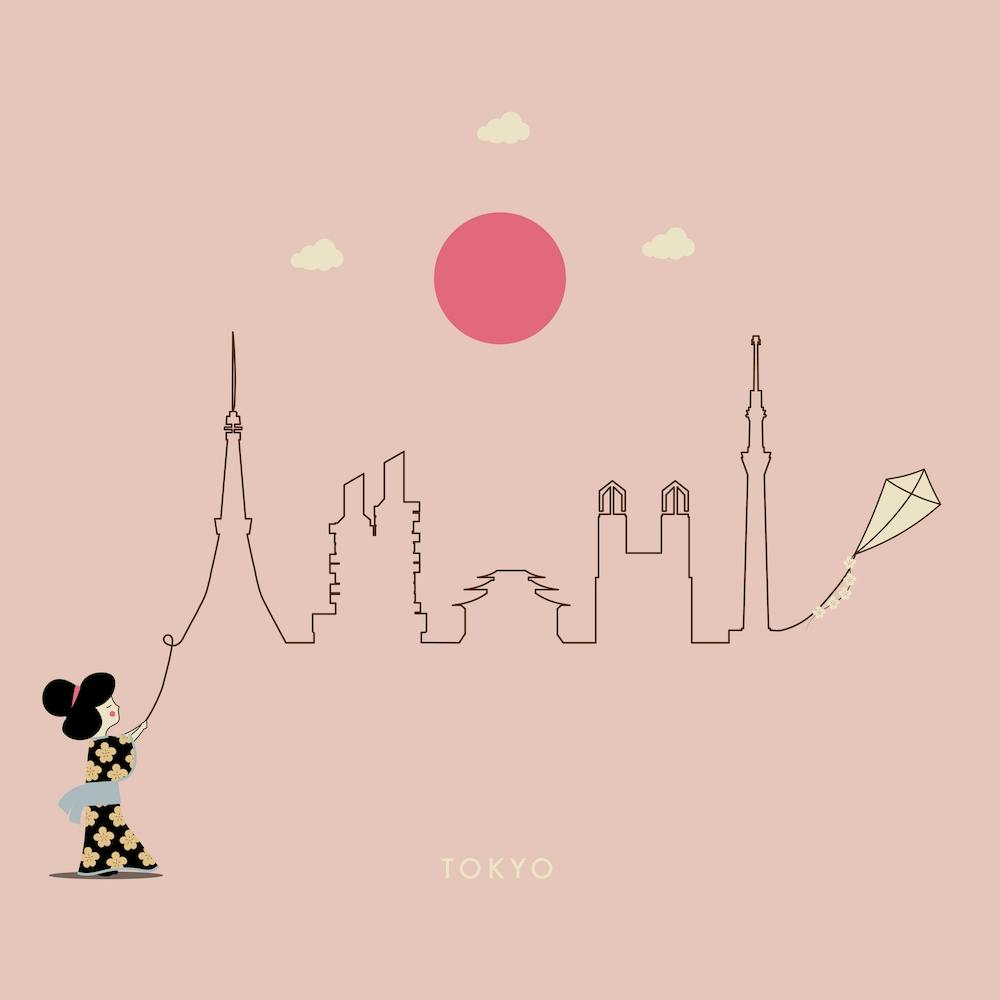 Tokyo Skyline Kite