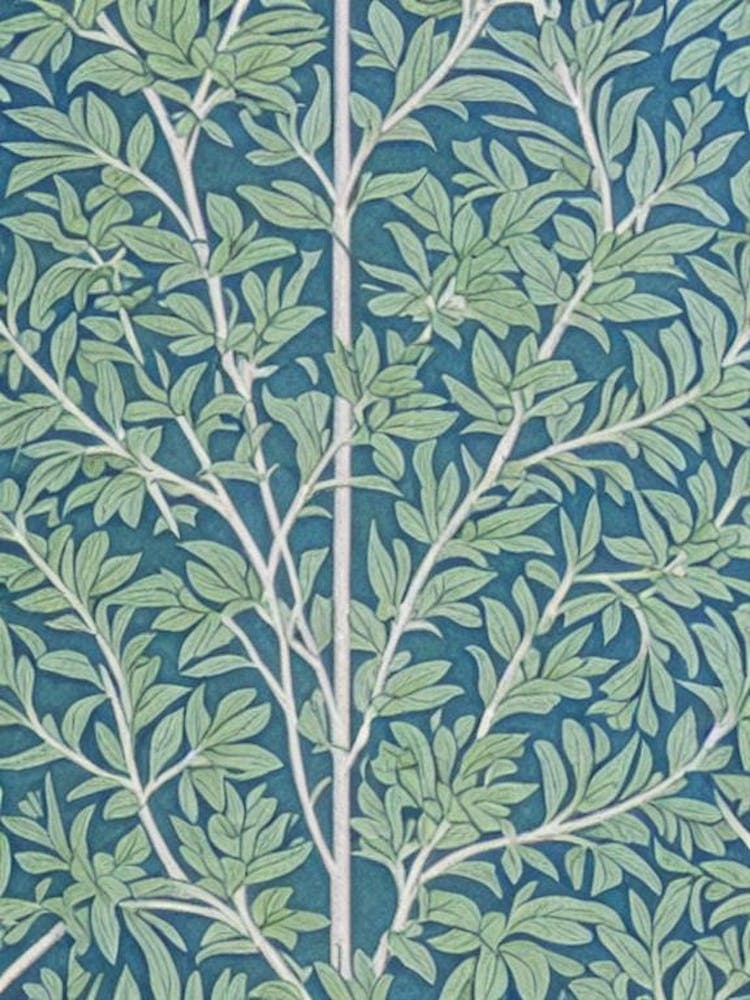 Redwood tree Vintage Botanical