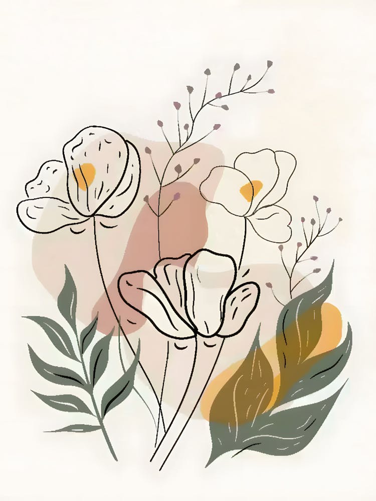 Abstract Floral Painting 4