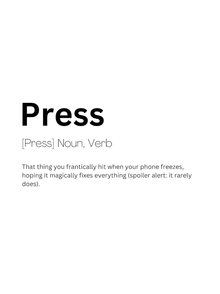 Press Definition Meaning