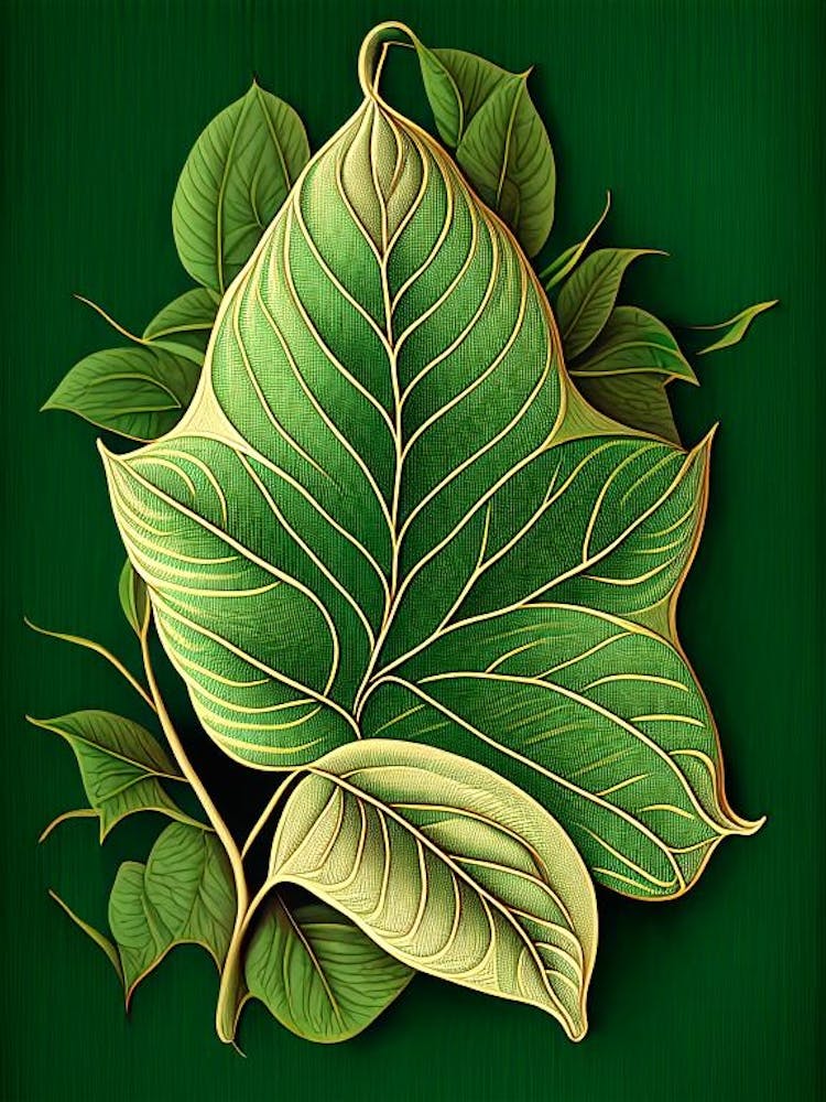 Jasmine Leaf Vintage Botanical 1