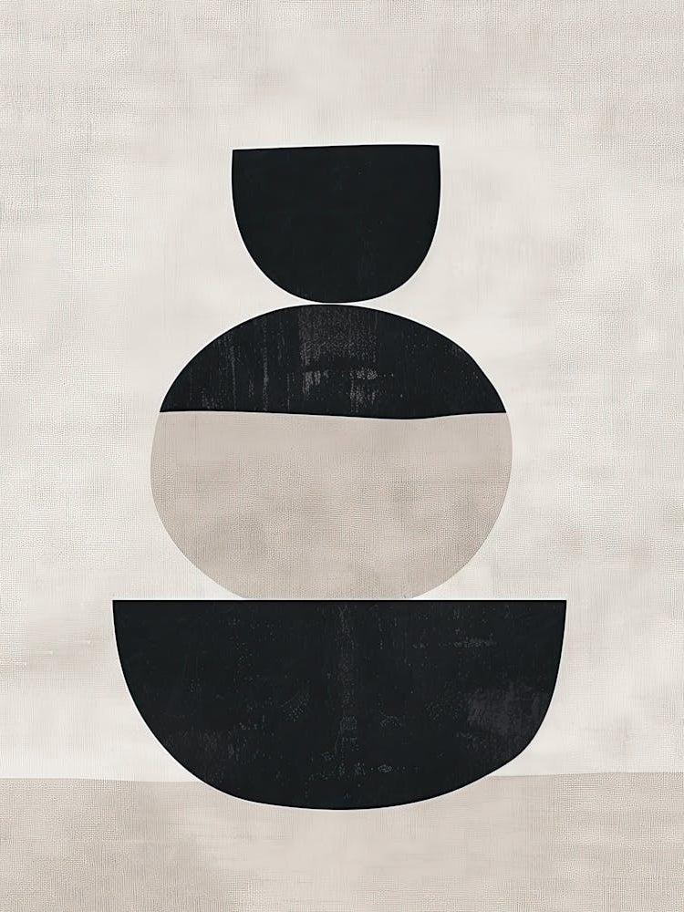 Dimensional Stillness Bauhaus Minimalist