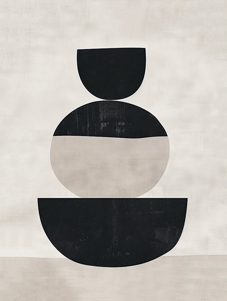 Dimensional Stillness Bauhaus Minimalist