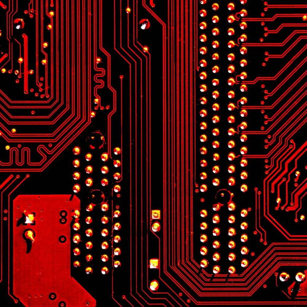 Red Circuit Board Texture Red Circuit Digital Texture Circuit Board Red Technology
