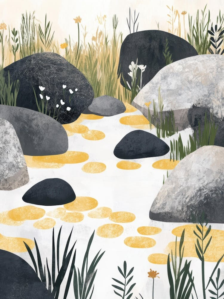 Rocks In The Stream