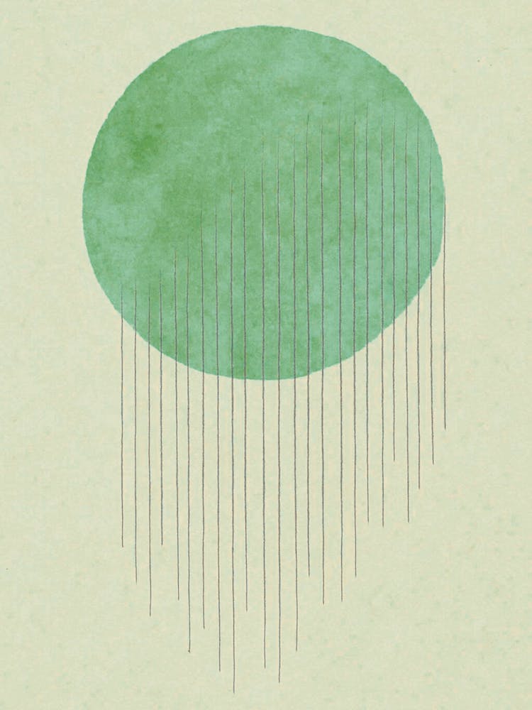 Raindrops minimalist art