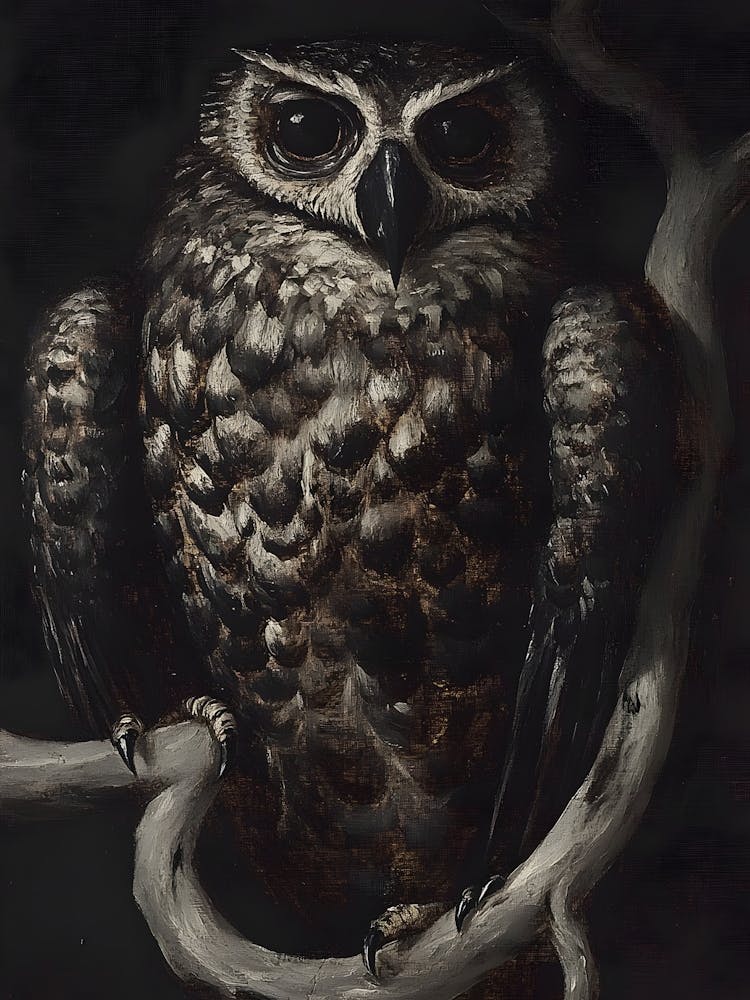 Owl In The Dark