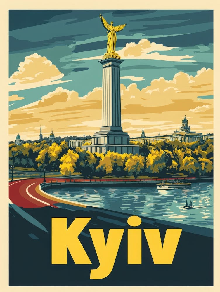 Aihrgdesign Ein von den 1970ern inspiriertes Reiseposter für Kyiv D8bf5835 Be9d 455c Be74 093fac3459c0 0
