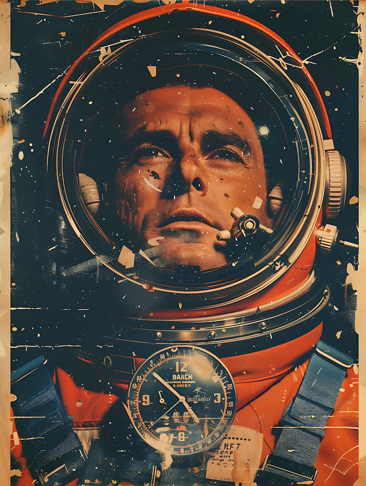 Schöner Retro-Astronaut 14