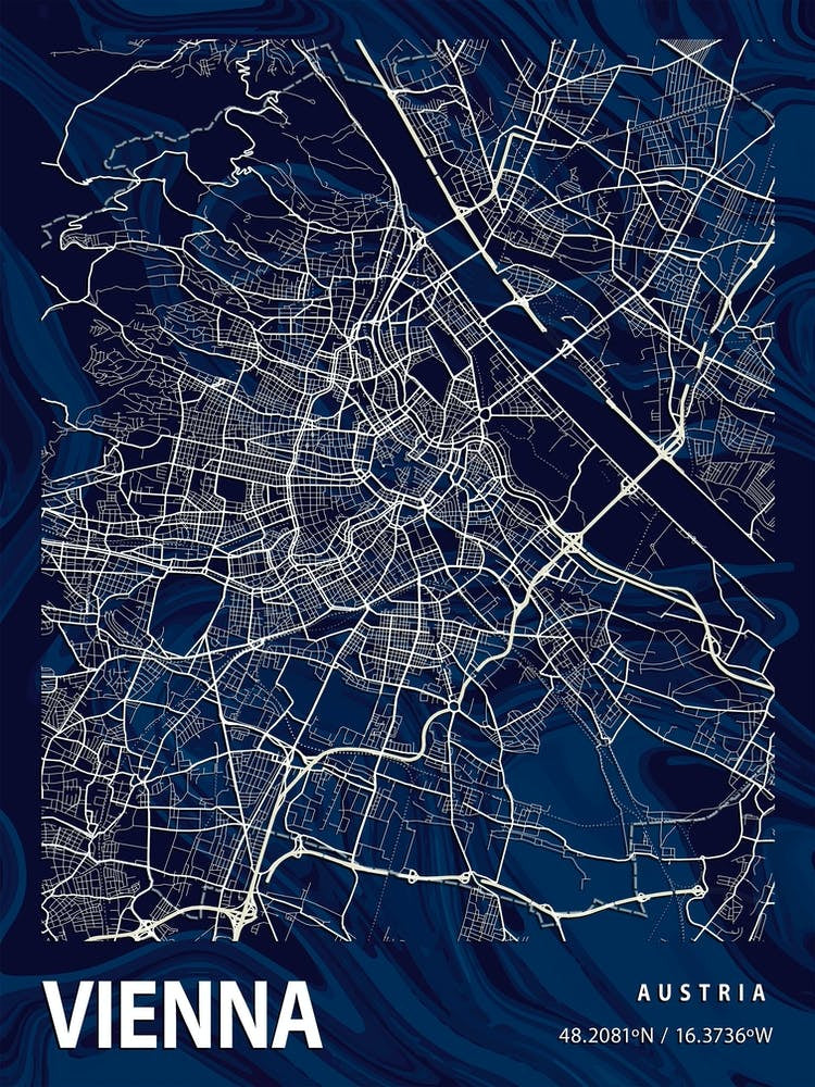 Vienna Crocus Marble Map