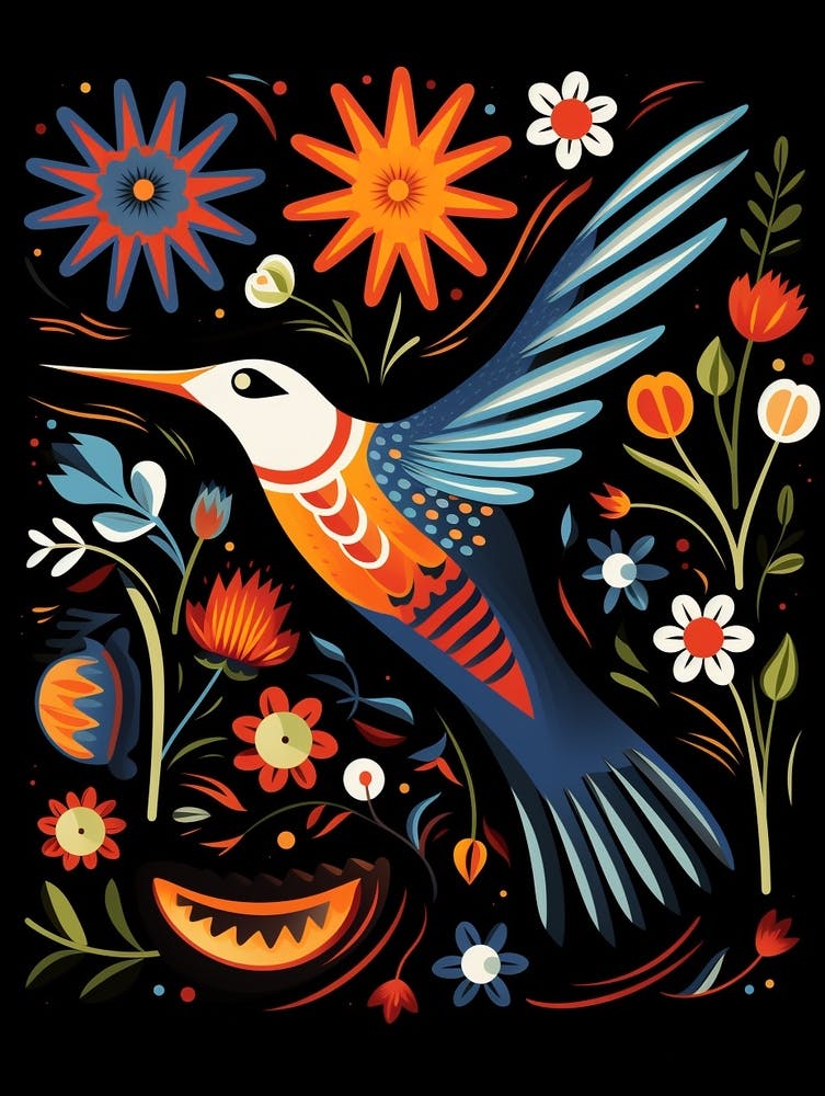 Folk Bird Illustration Common Tern