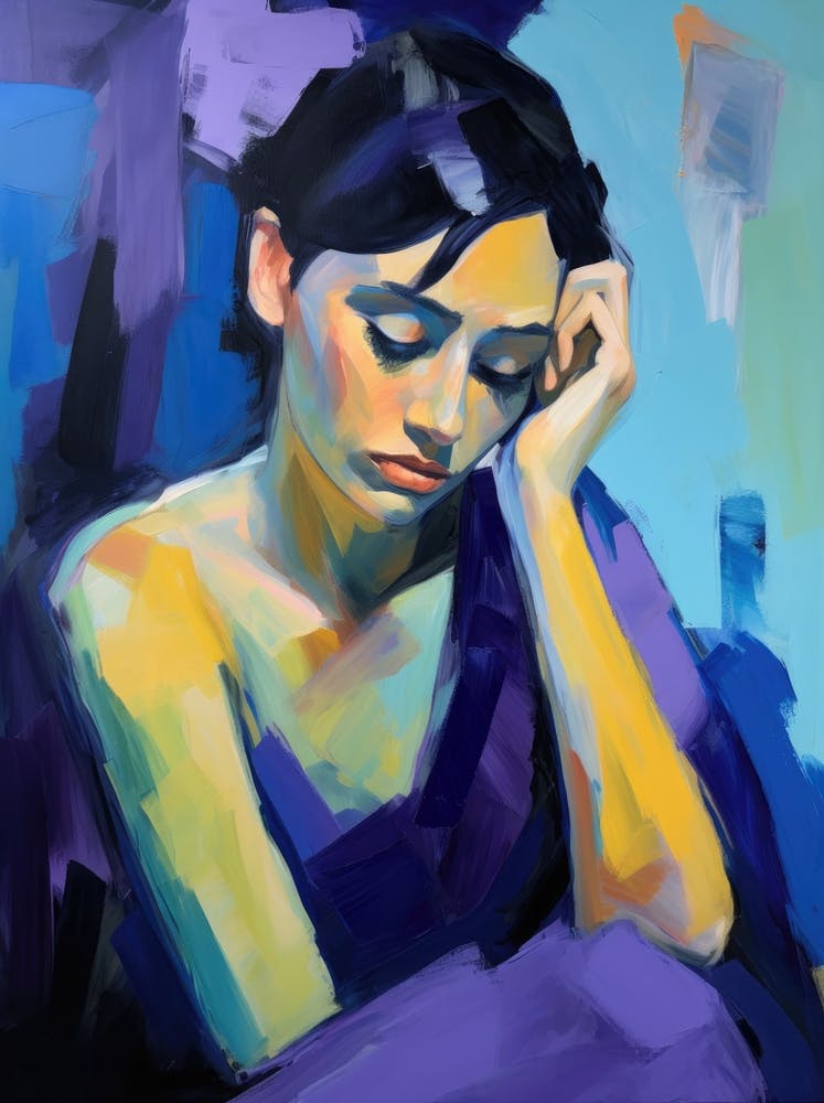 Woman In Purple