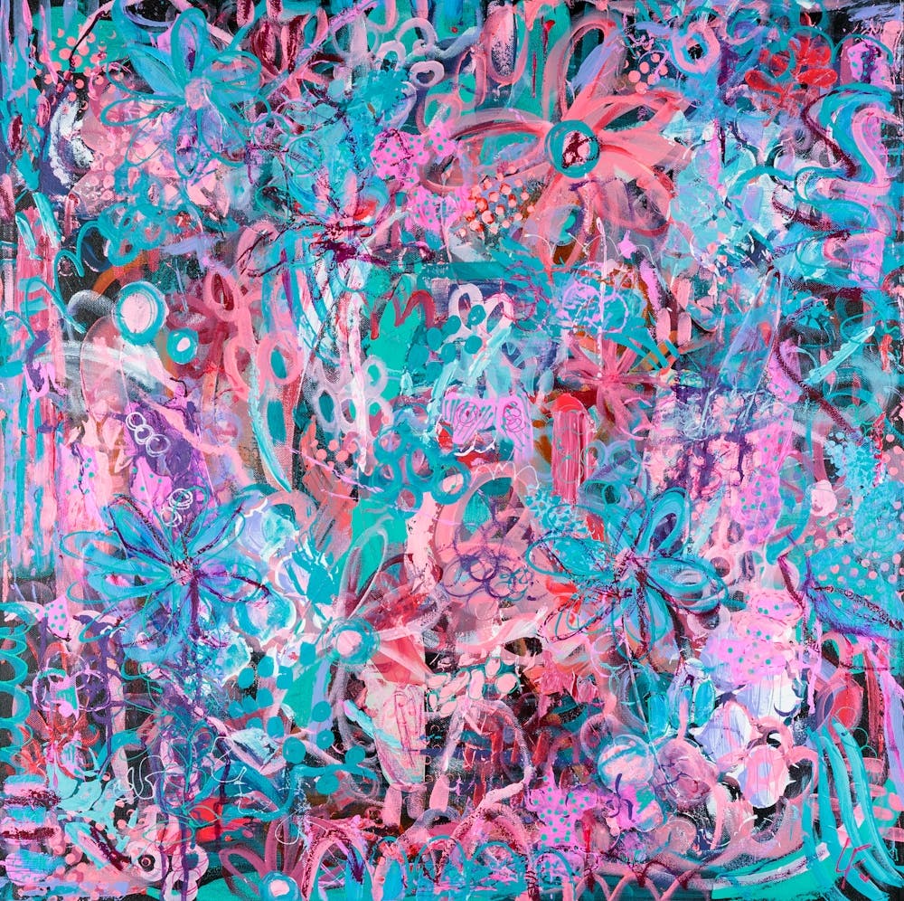 Dynamic Dance Abstract Painting