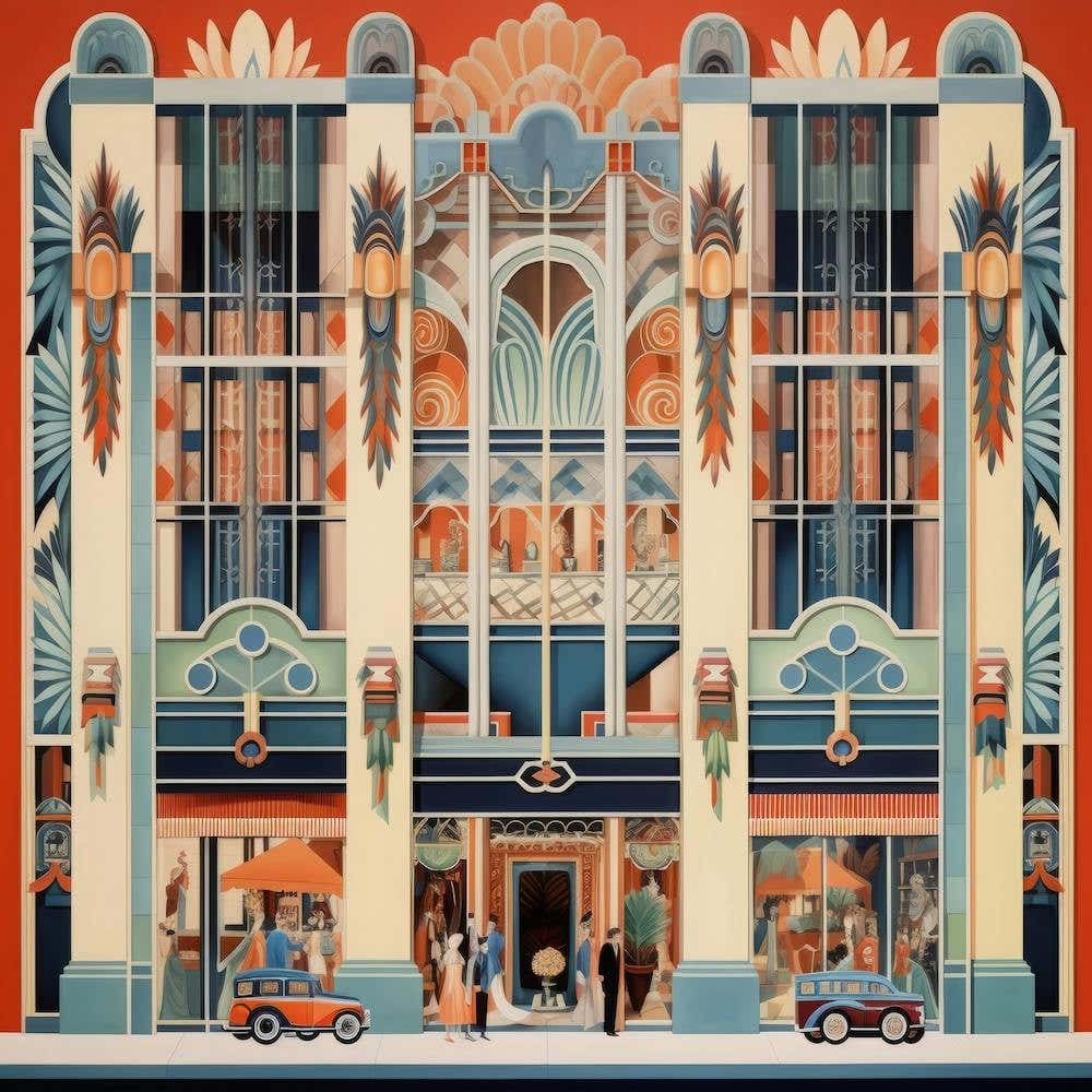 Art Deco marketplace