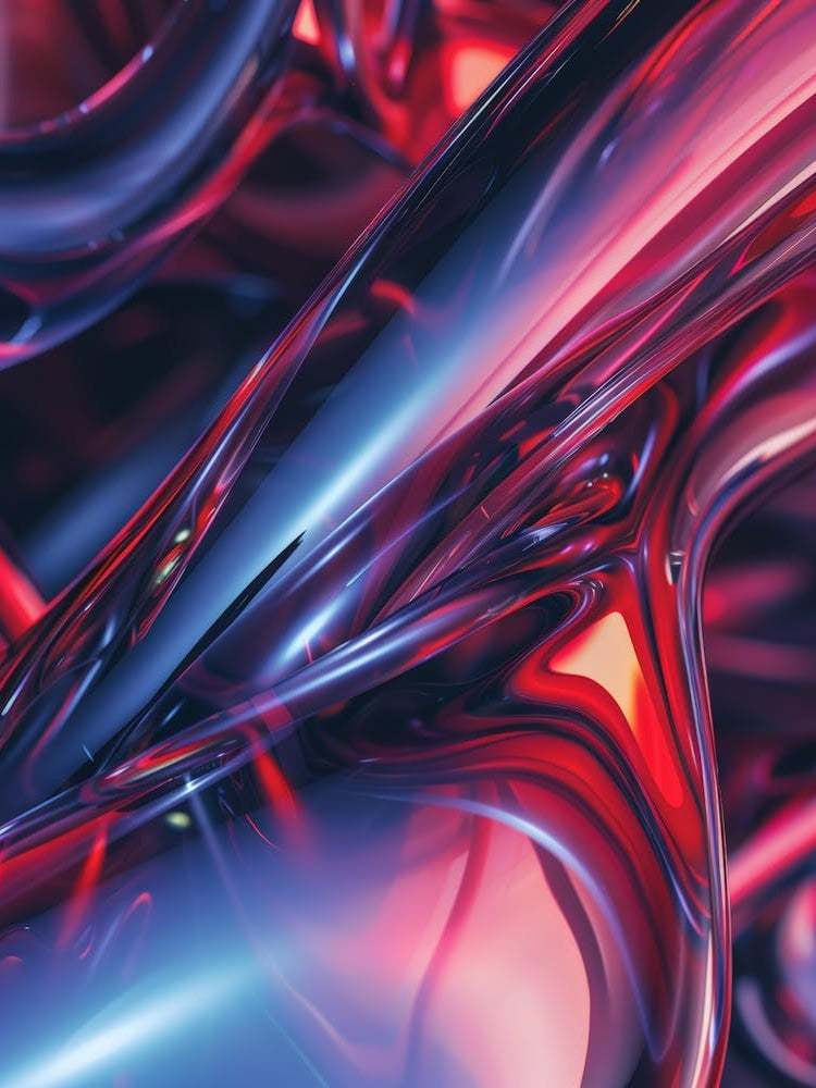 Abstract Red Liquid