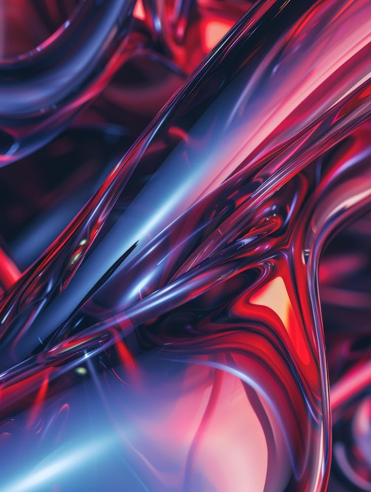Abstract Red Liquid