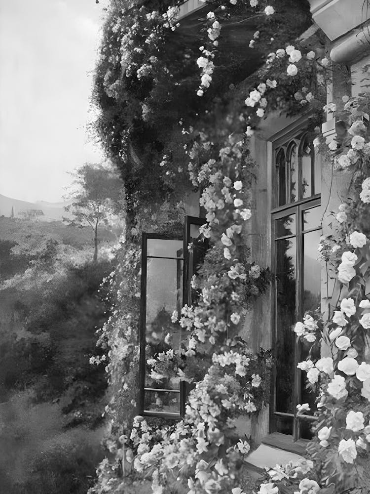 Rosen an einem Fenster