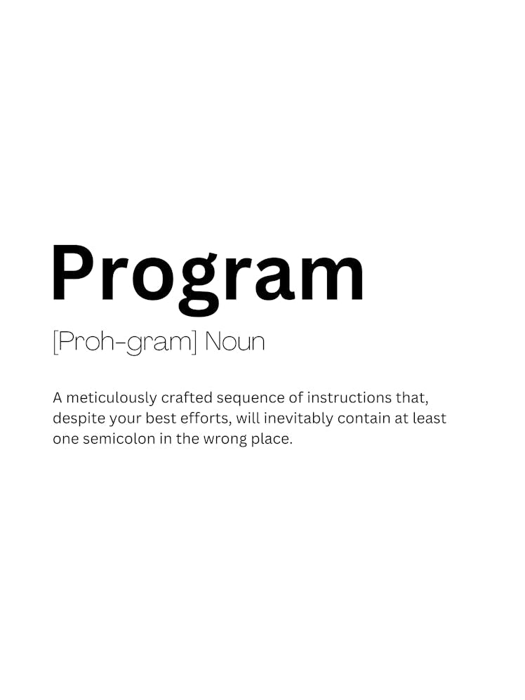 Program Definition Meaning