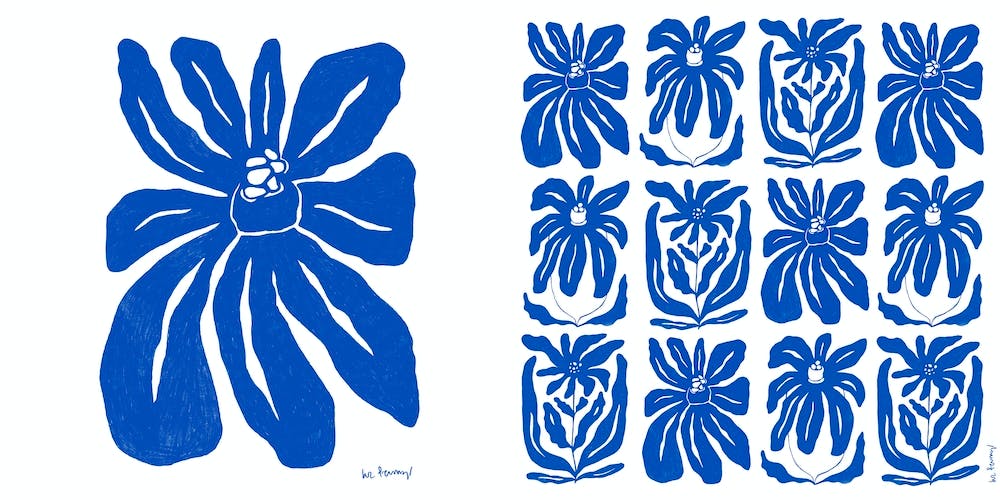 Blue Flower Collection 1