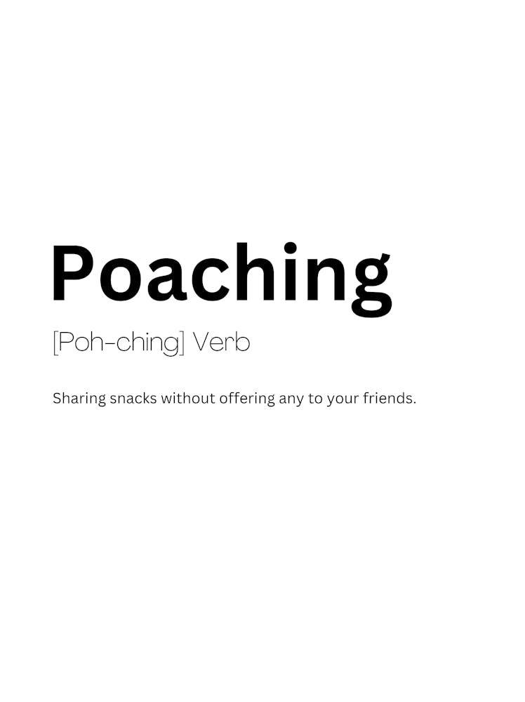 Poaching Definition Meaning
