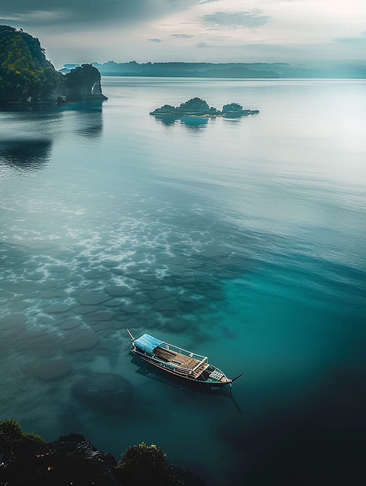 Small Boat In The Sea