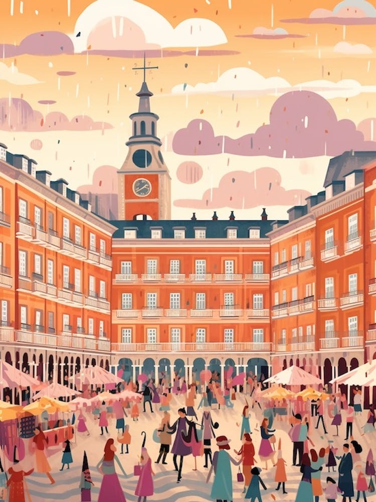 The Plaza Mayor Madrid Spain