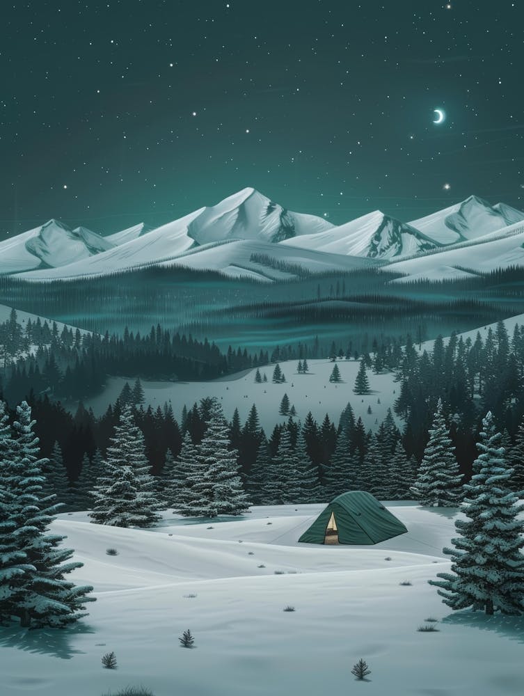 Night In The Mountains 1