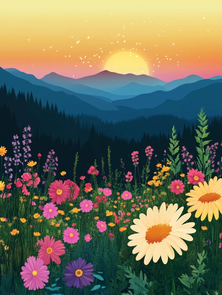 Sunset In The Mountains 108