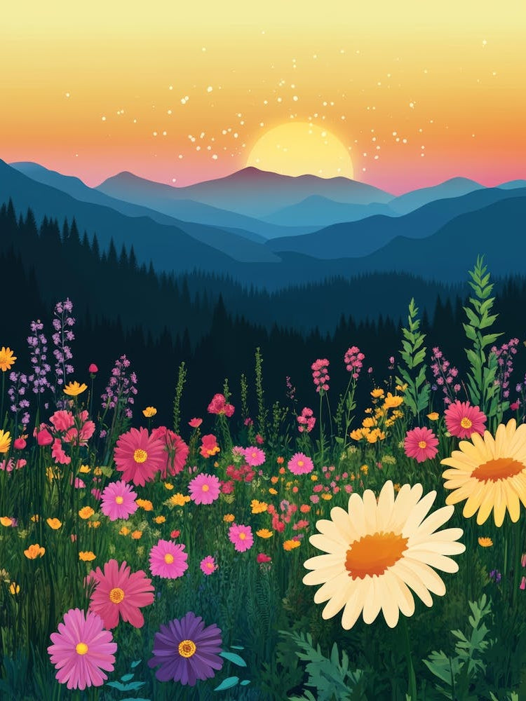 Sunset In The Mountains 108