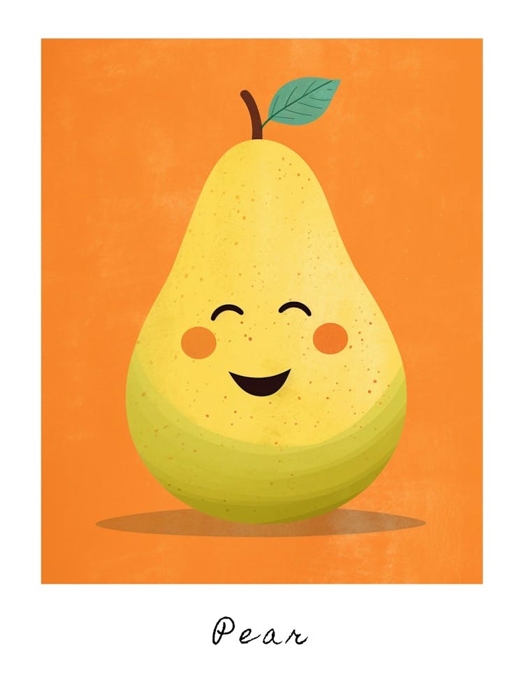 Friendly Kids Pear 4 Poster