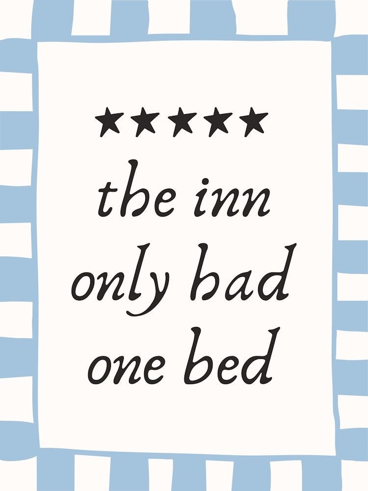 Inn Only Bad One Bed Book Trope Poster