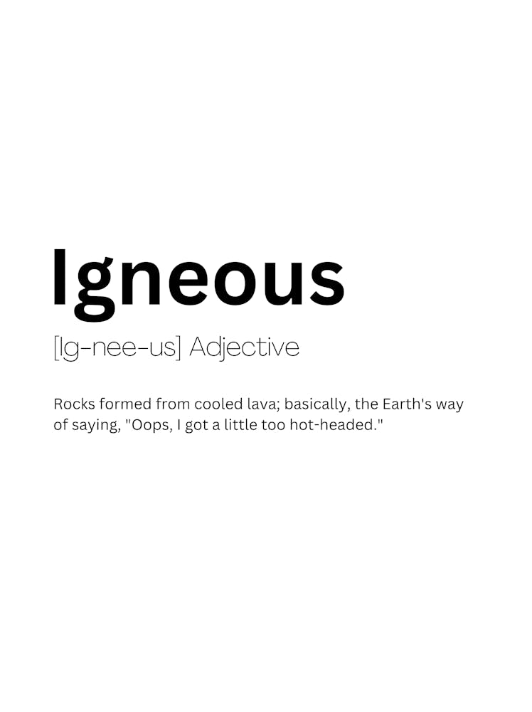 Igneous Definition Meaning