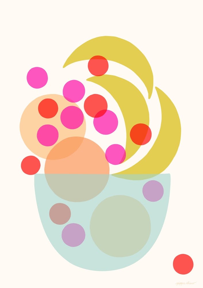 Abstract Fruit Bowl
