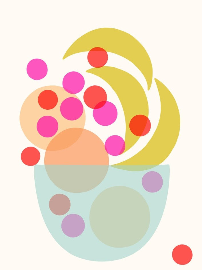 Abstract Fruit Bowl