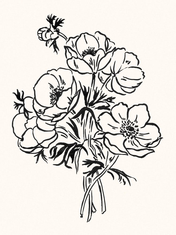 Black Flower Bouquet