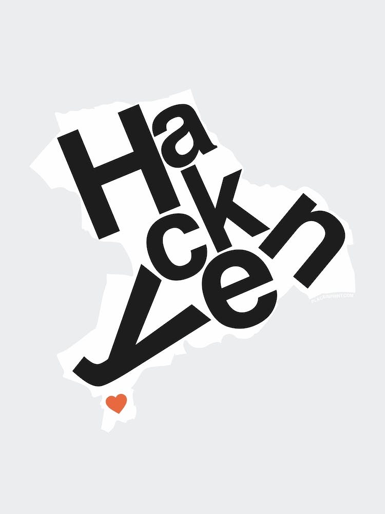 Hackney Type Map