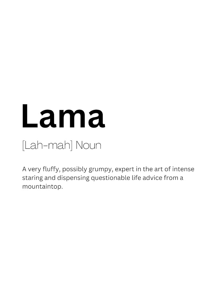 Lama Definition Meaning