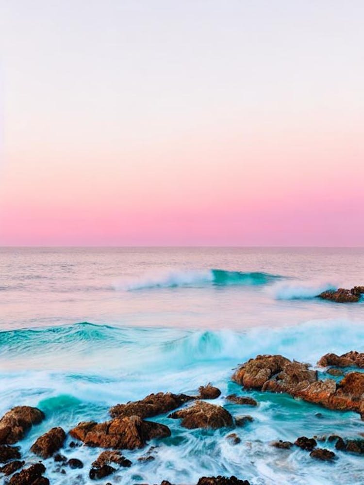 Sveti Stefan Beach, Montenegro Pink Photography 2