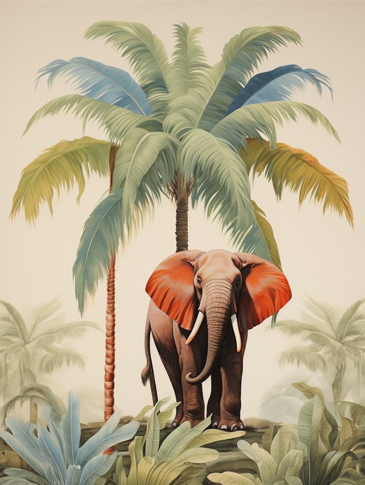 Elephant 1 Tropical Animal Portrait