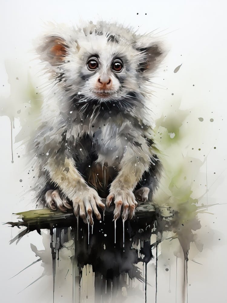 Koala, Japanese Brush Painting, Ukiyo E, Minimal 4