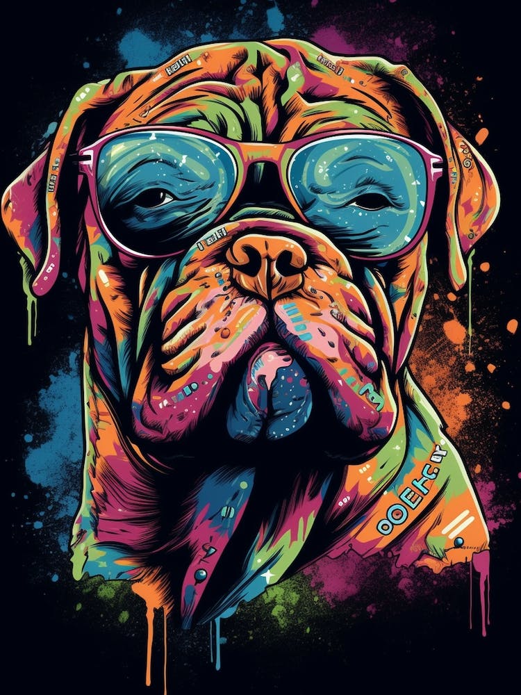 Bulldog With Sunglasses Pop