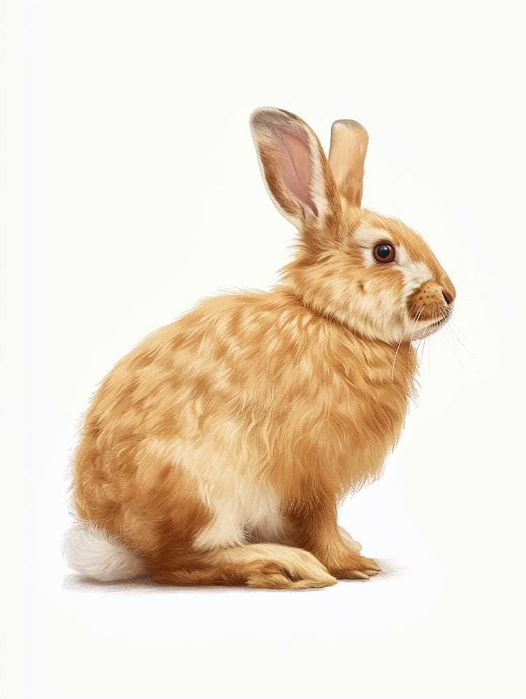 Florida White Rabbit Nursery Illustration 3