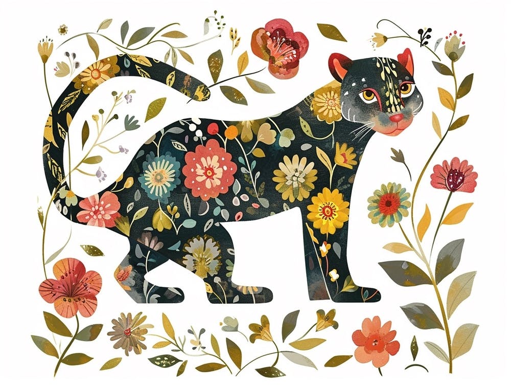 Little Floral Panther 1