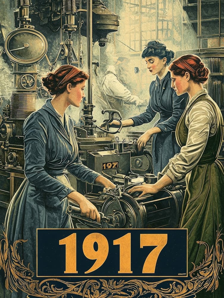 Aihrgdesign A Vintage Industrial Poster Showing Women Working 3278a26b A894 4283 A3b2 5ba2cefc99ac 2