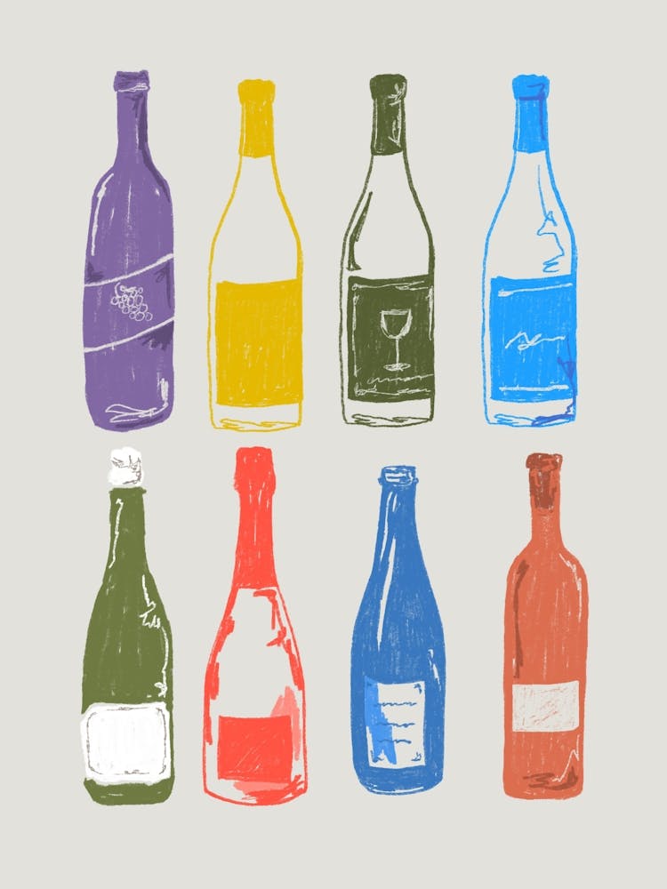 A selection of wines