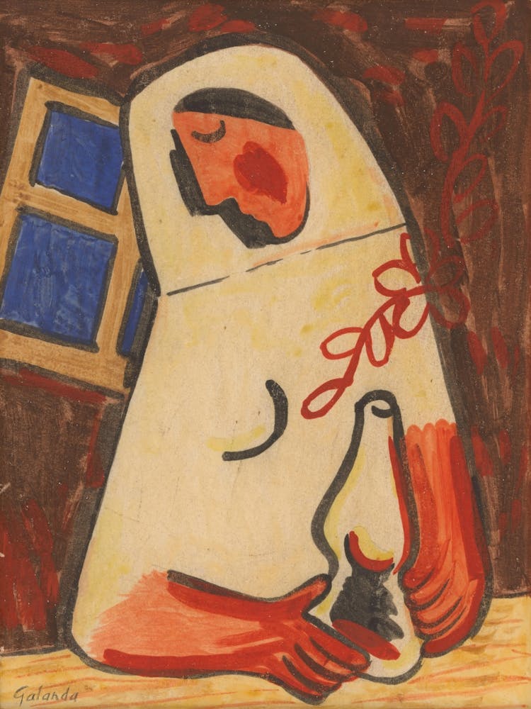 Sitting Woman, Mikuláš Galanda